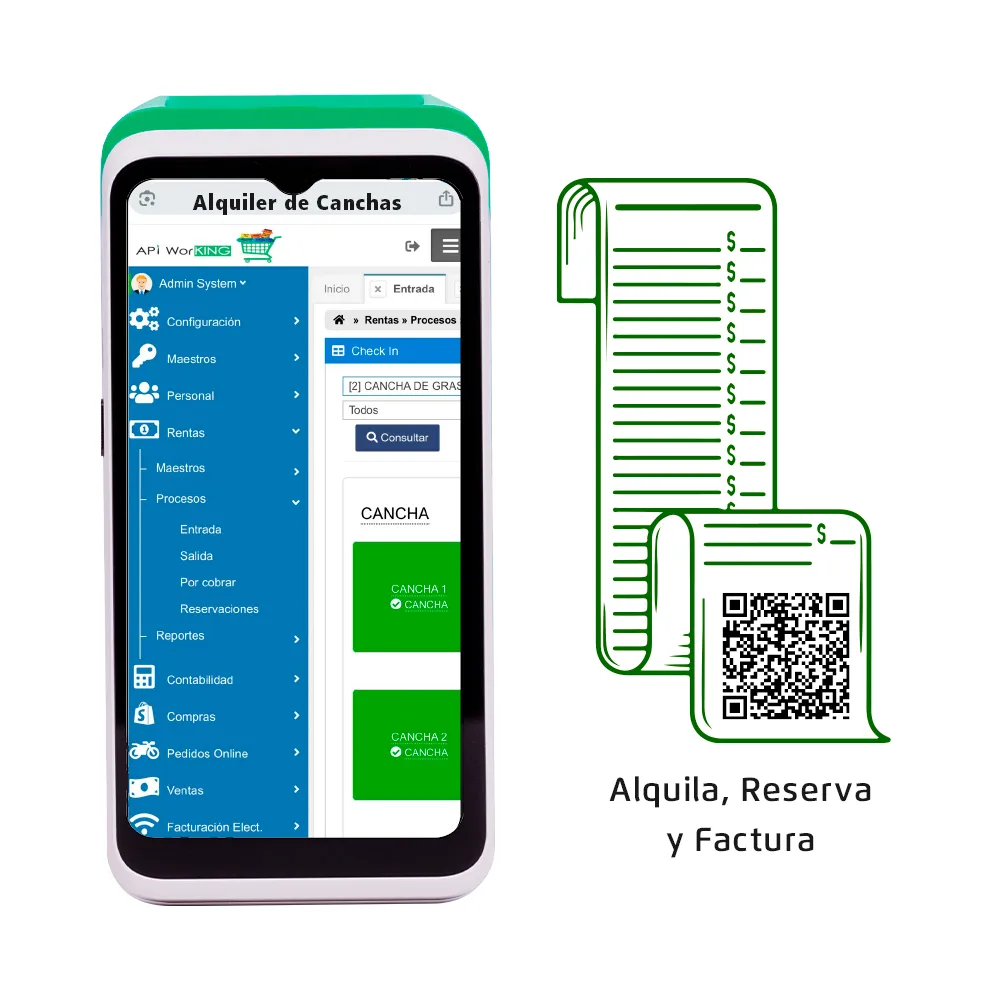 Sistema para canchas deportivas